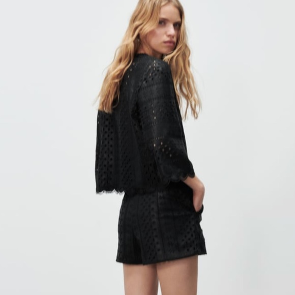 Brand New Zara OpenWork Embroidered Top 4369/278 - Picture 5 of 10